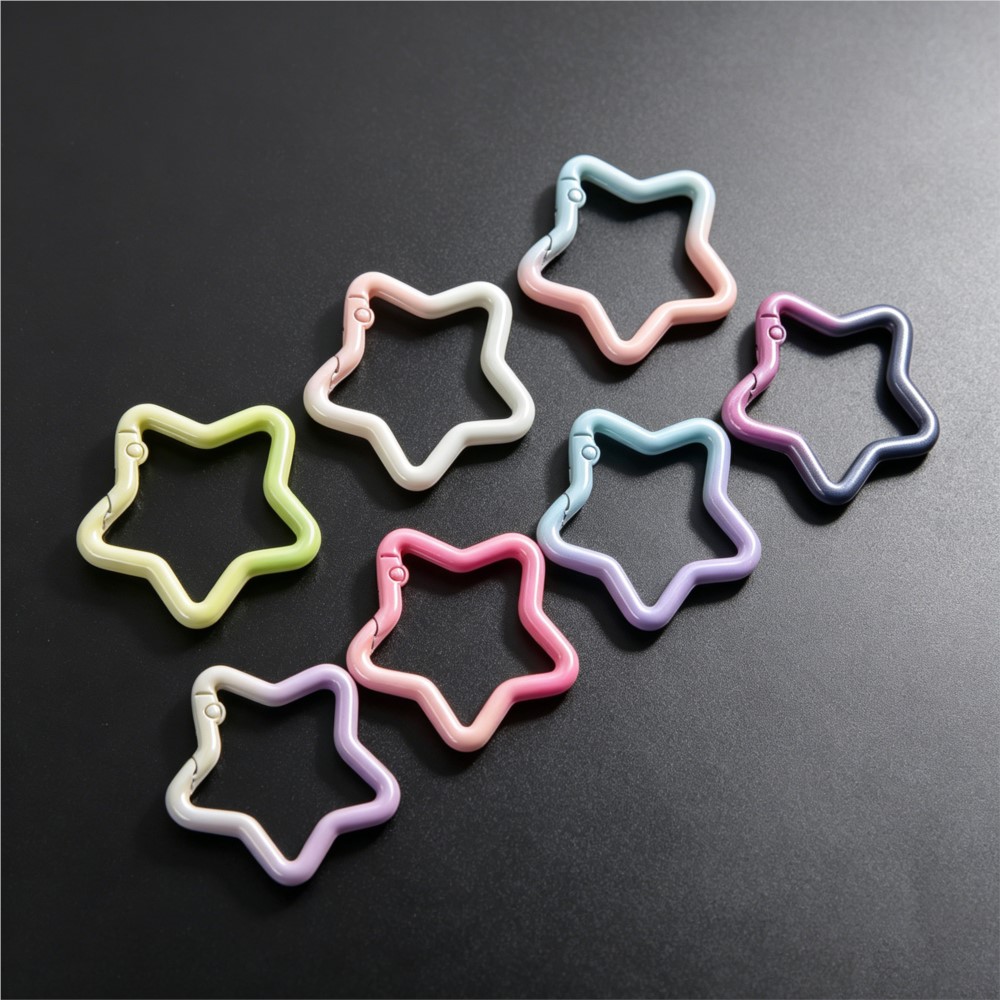 Jewelry Making Designs - 5PCS Gradient Star Shape Spring Ring