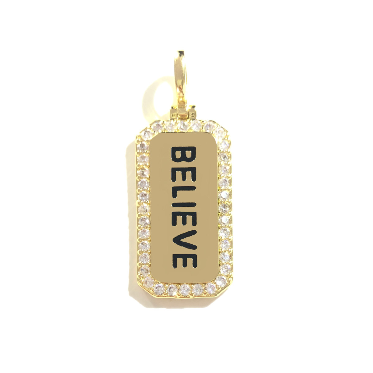5pcs BELIEVE Word Tag Charm Re - Jewelry Making Quotes 评论和价格