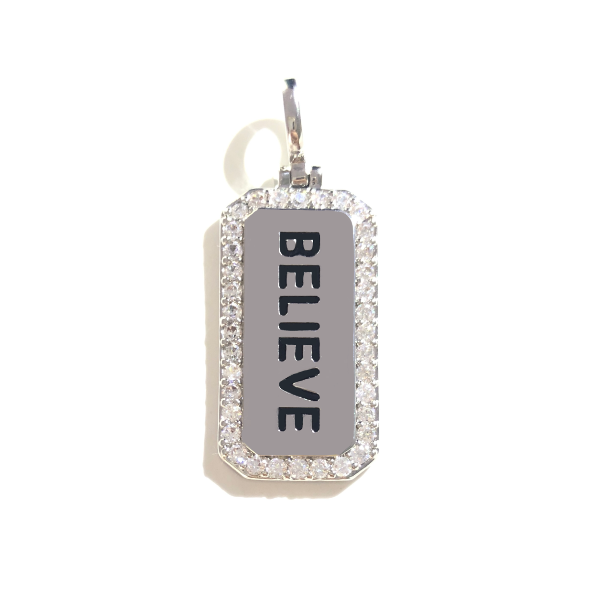 5pcs BELIEVE Word Tag Charm Re - Jewelry Making Quotes 评论和价格