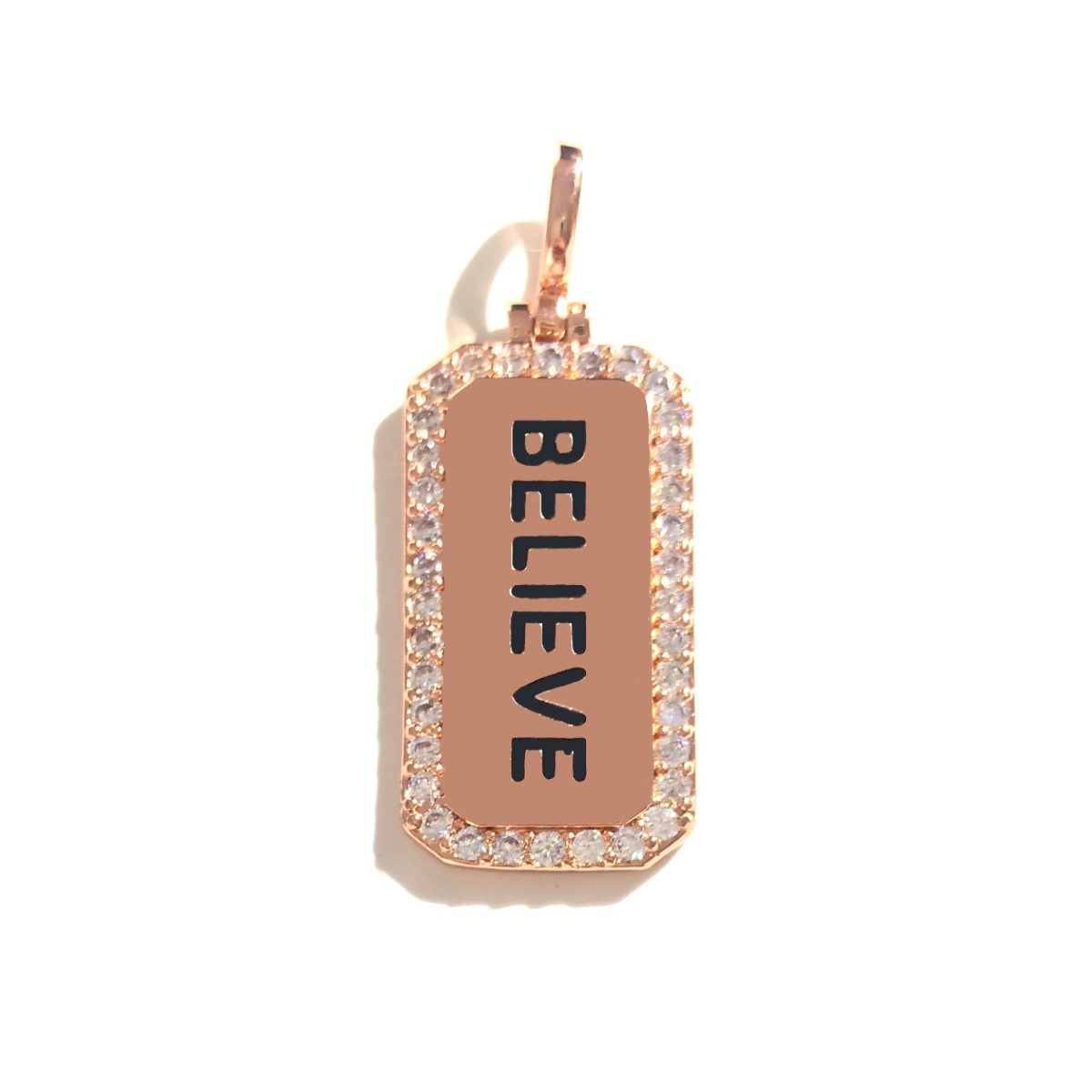 5pcs BELIEVE Word Tag Charm Re - Jewelry Making Quotes 评论和价格