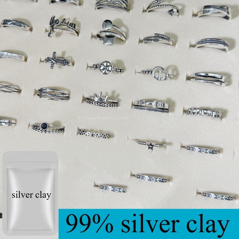 5g/10g Pure Silver Clay Handma - Jewelry Making Raw Materials 评论和价格