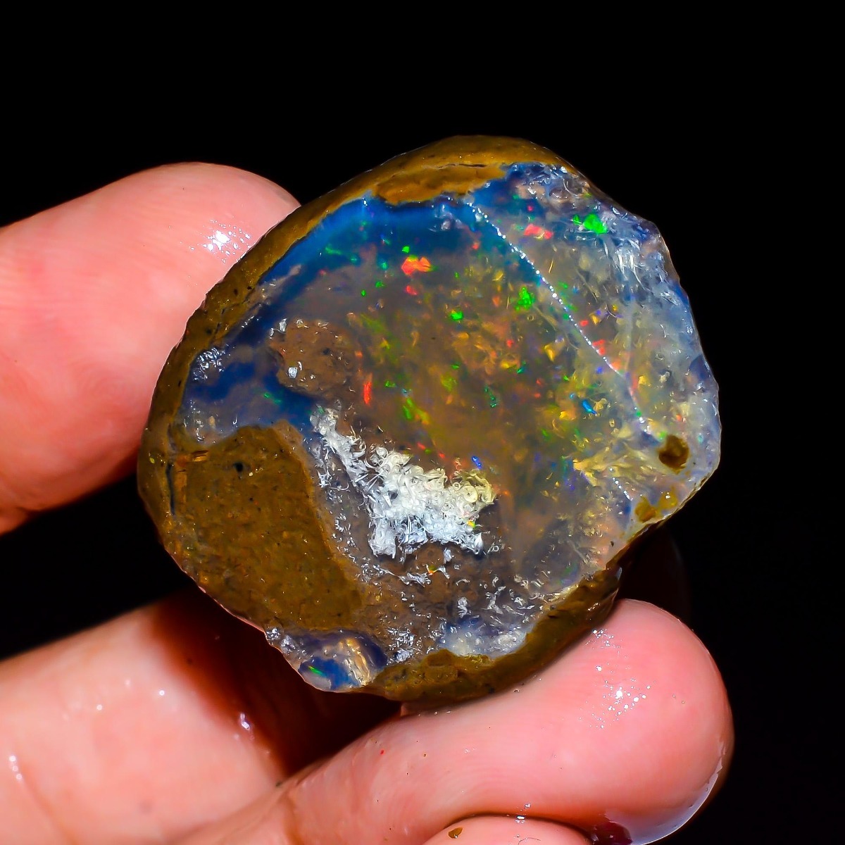 Natural Ethiopian Opal Rough R - Jewelry Making Raw Materials 评论和价格