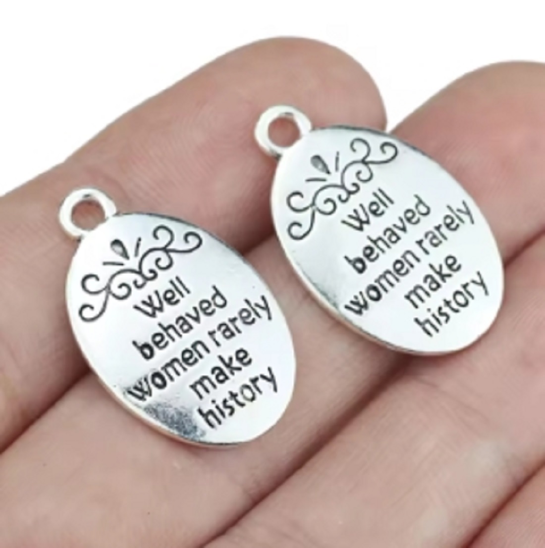 10 Pcs/Lot Oval Antique Silver - Jewelry Making History 评论和价格