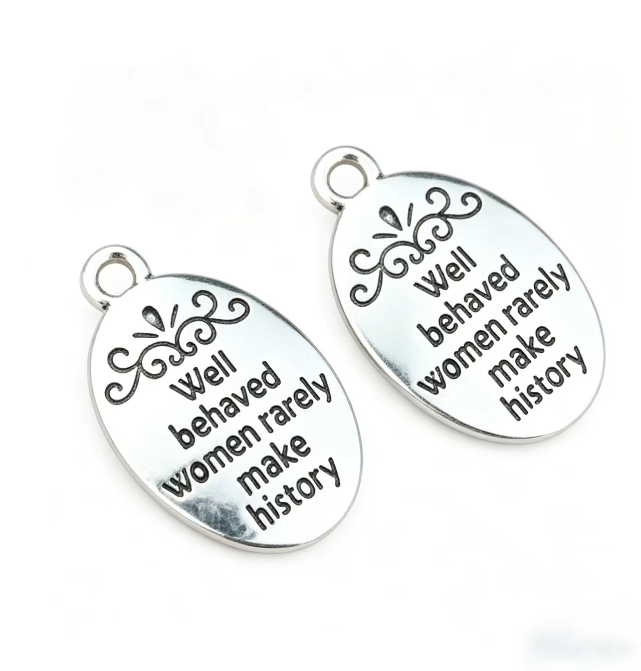 10 Pcs/Lot Oval Antique Silver - Jewelry Making History 评论和价格