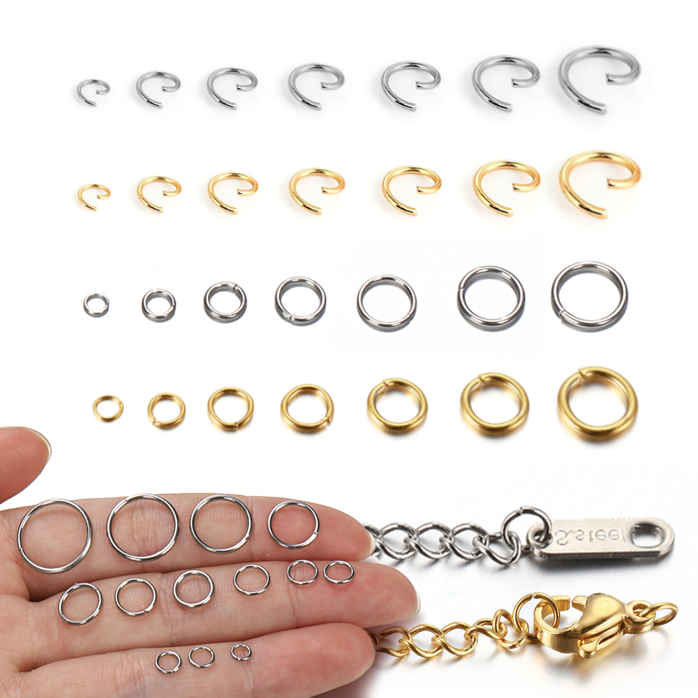 100-200pcs/lot Stainless Steel - Jewelry Making Supplies Wholesale 评论和价格
