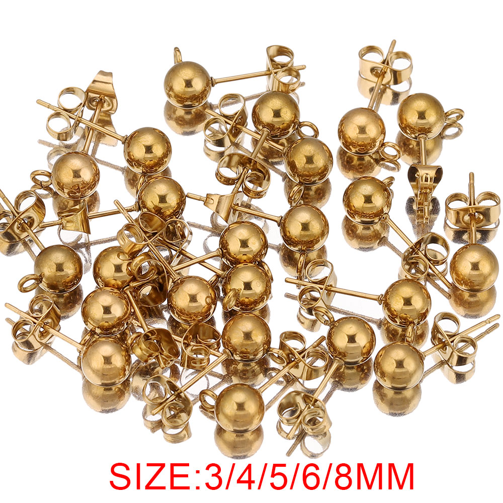 20pcs Stainless Steel 4 5 6 8m - Jewelry Making Supplies Wholesale 评论和价格