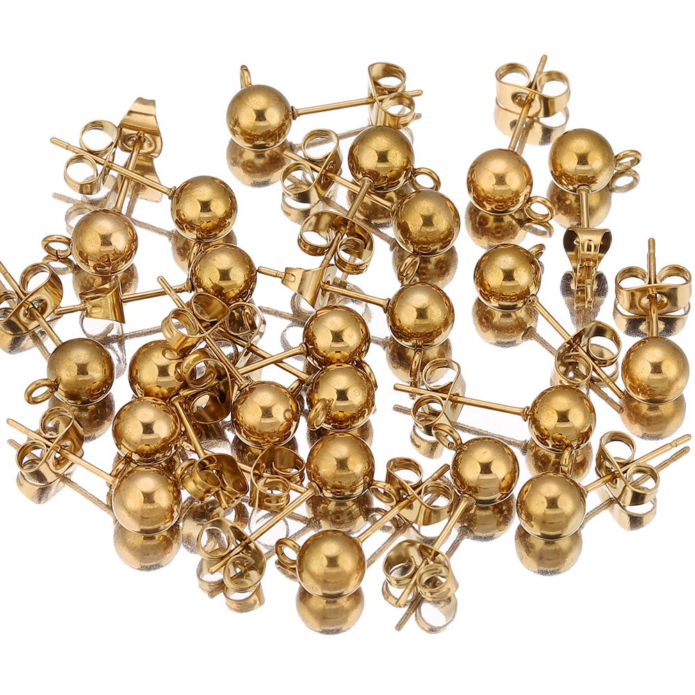 20pcs Stainless Steel 4 5 6 8m - Jewelry Making Supplies Wholesale 评论和价格