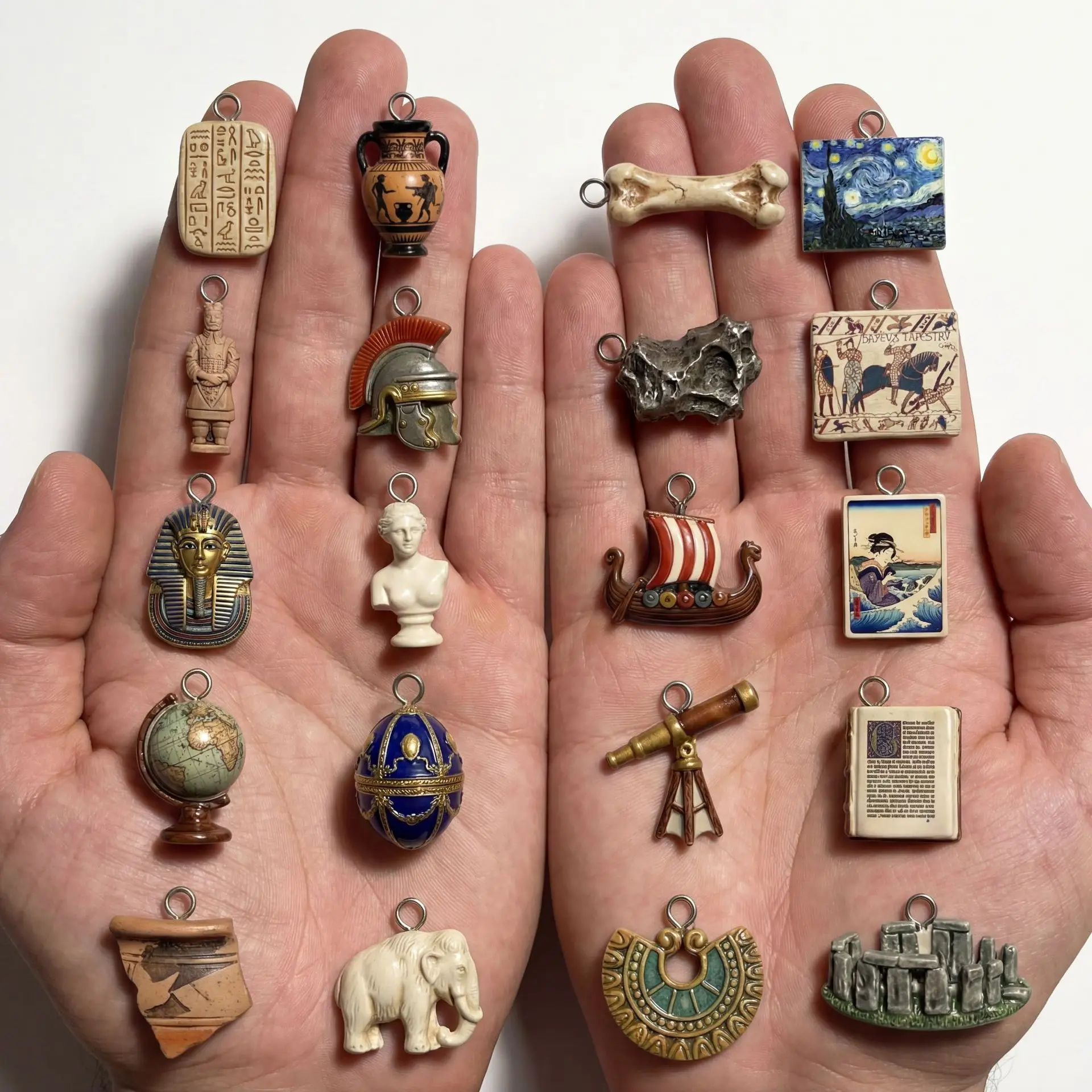 Mini Pendant Antique World His - Jewelry Making History 评论和价格
