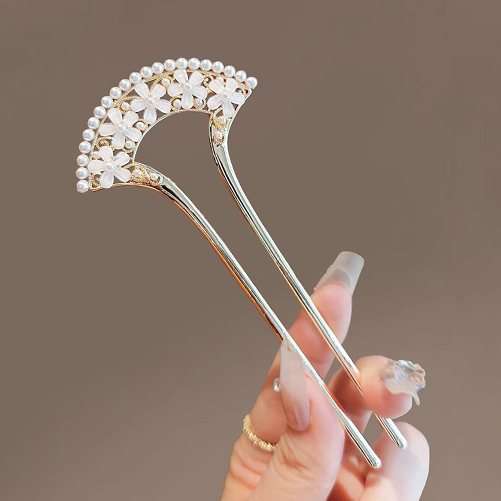 U Shaped Hair Stick Light Luxu - Jewelry Making With Beads 评论和价格