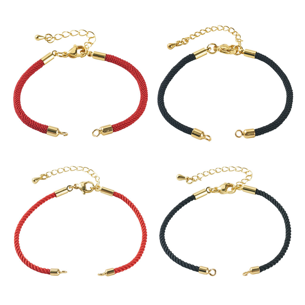 4Pcs Adjustable Nylon Milan Co - Jewelry Making For Couples 评论和价格