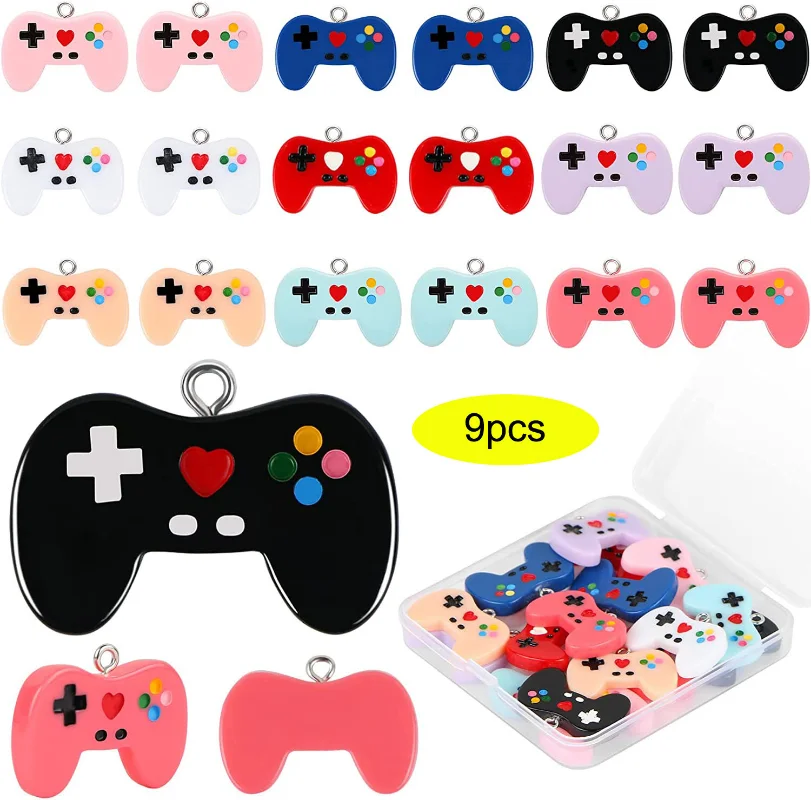 9 Pcs Video Game Controller Ch - Jewelry Making Videos 评论和价格