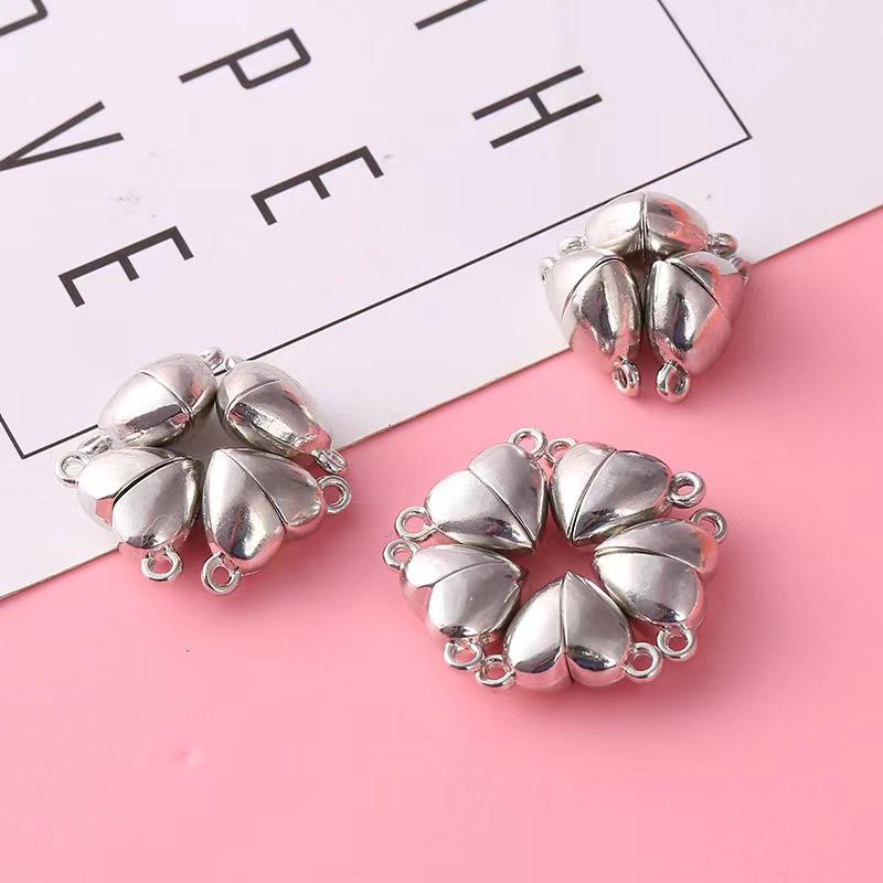 5Pairs Love Heart Magnetic Con - Jewelry Making For Couples 评论和价格