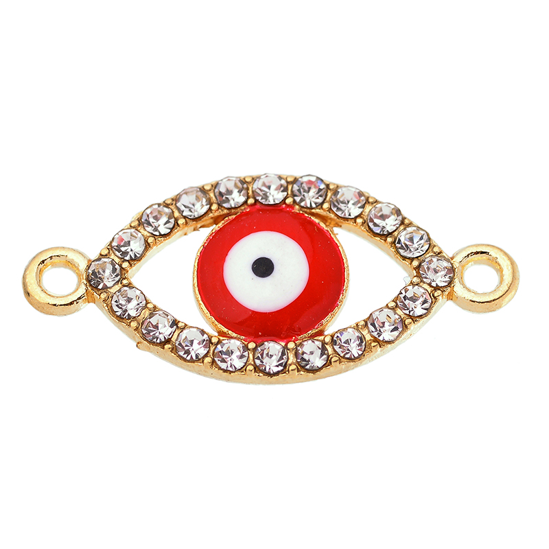 10Pcs 22*10MM Lucky Demon Eyes - Jewelry Making For Couples 评论和价格
