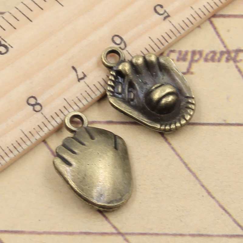 10pcs 3colors Charms Baseball  - Jewelry Making Gloves 评论和价格