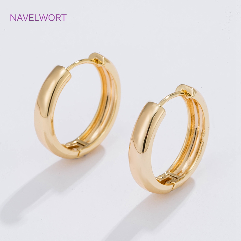 6 Sizes Gold Plated Circle Hoo - Jewelry Making Designs 评论和价格