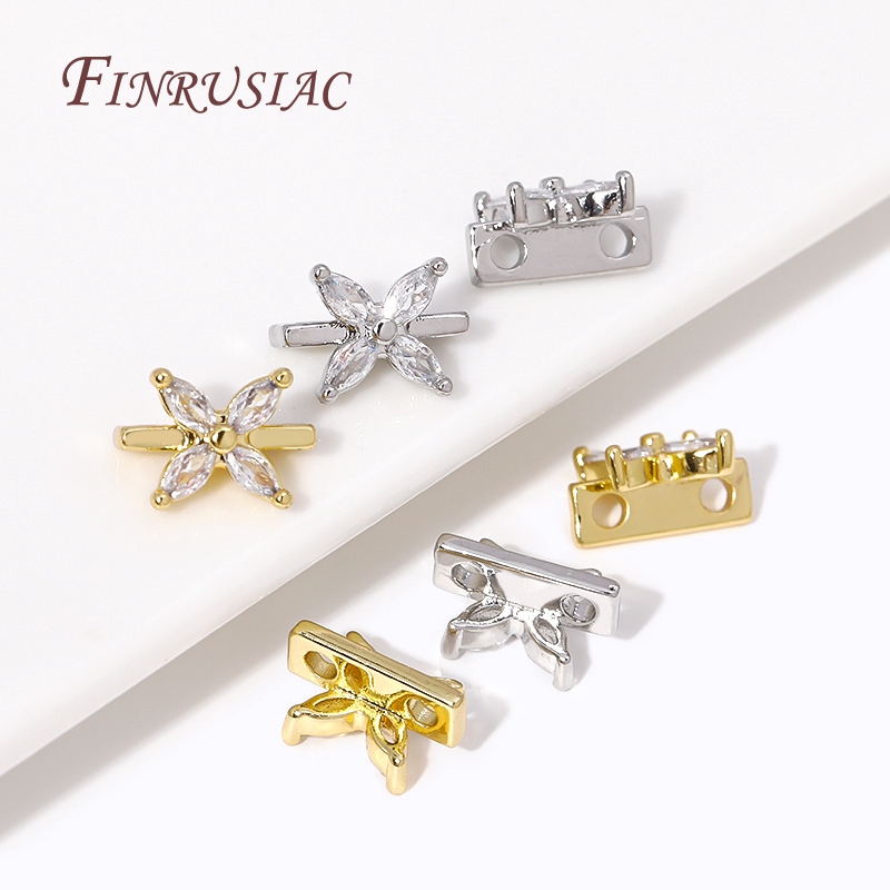 18K Gold Plated 2 Holes Bead S - Jewelry Making Supplies Wholesale 评论和价格