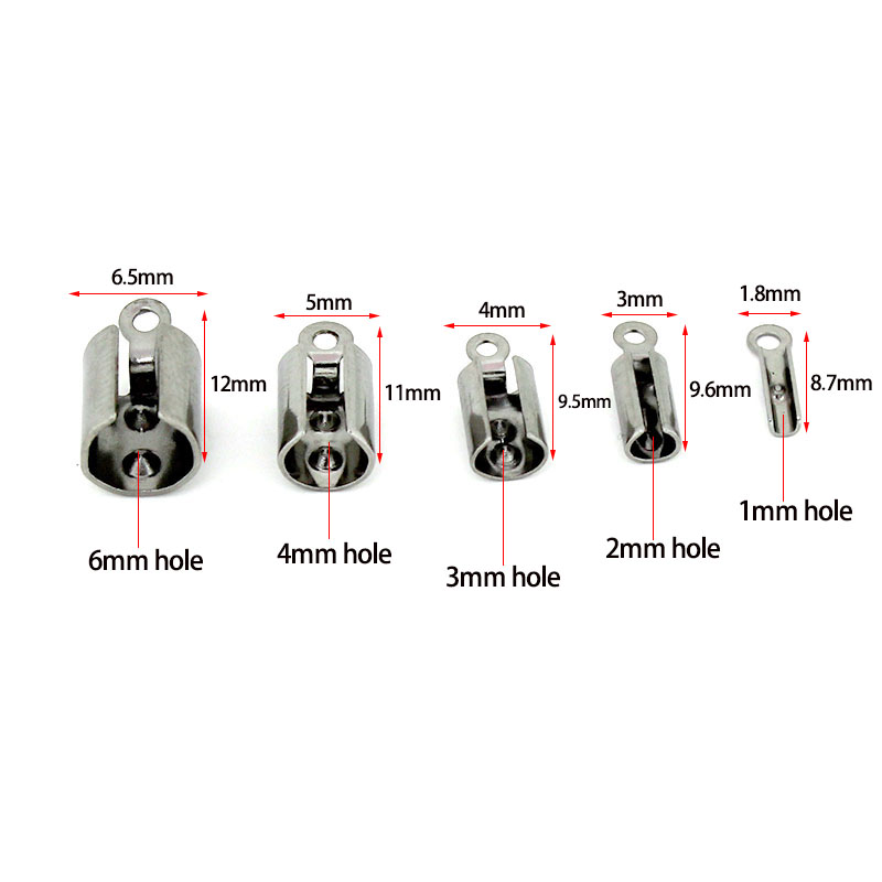 30-50pcs Stainless Steel Crimp - Jewelry Making Designs 评论和价格