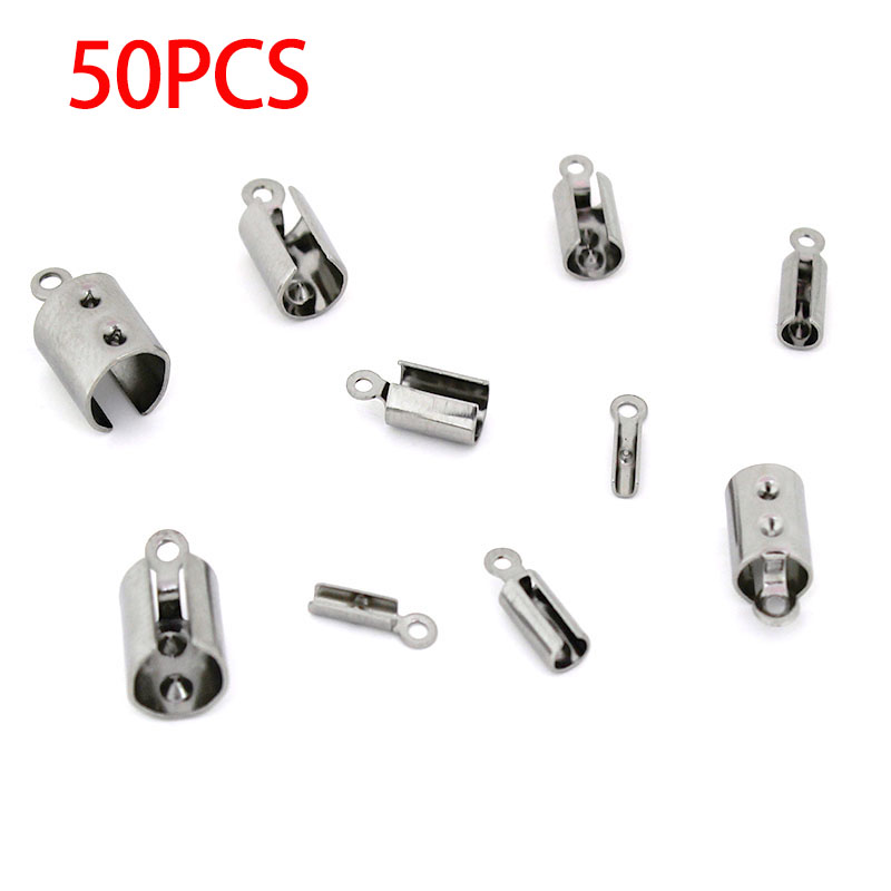 30-50pcs Stainless Steel Crimp - Jewelry Making Designs 评论和价格