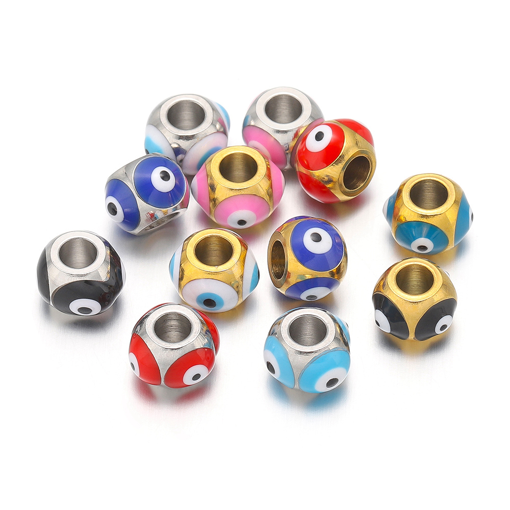10pcs Stainless Steel 6mm Enam - Jewelry Making Supplies Wholesale 评论和价格