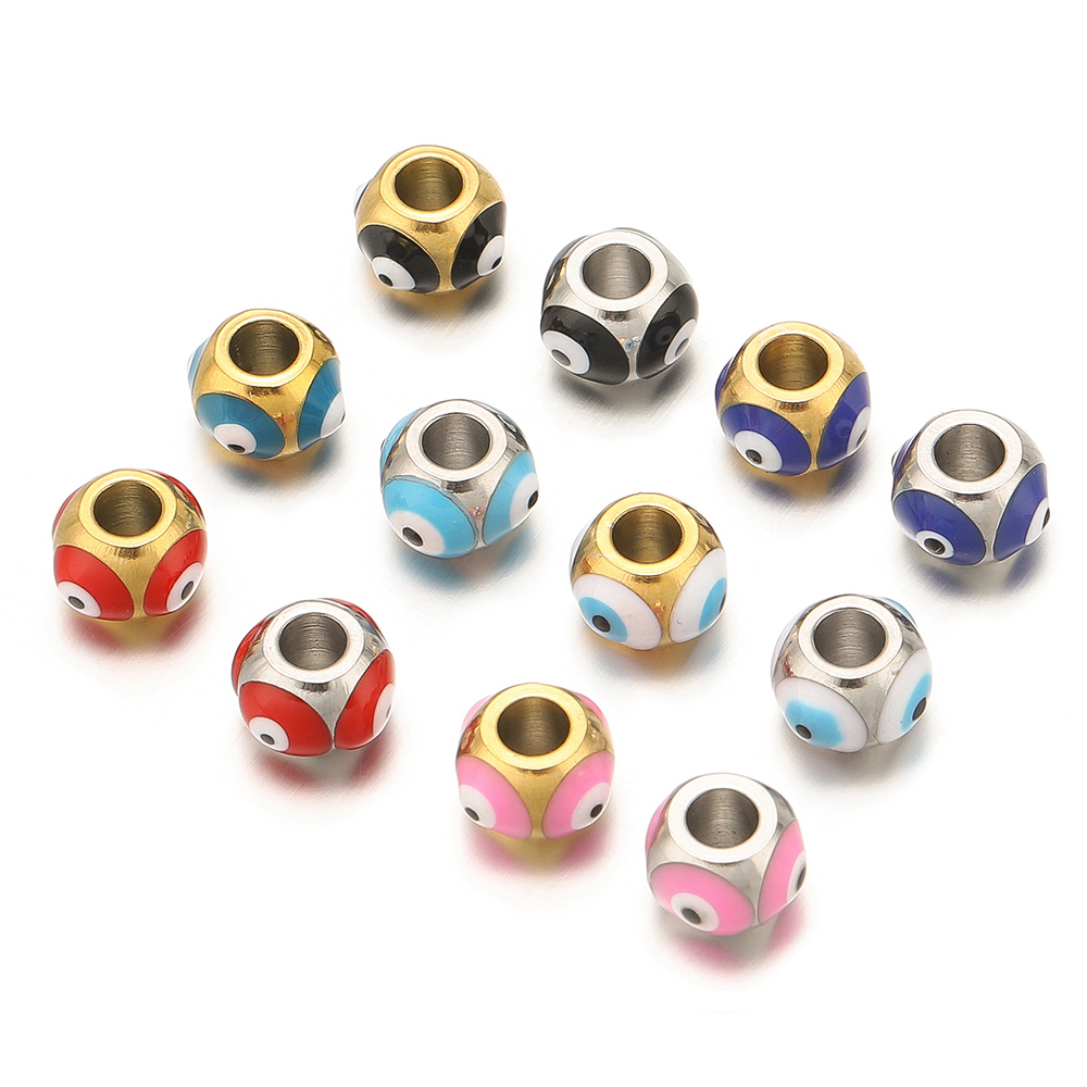 10pcs Stainless Steel 6mm Enam - Jewelry Making Supplies Wholesale 评论和价格