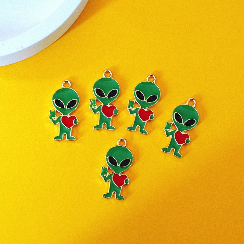 10pcs Simple Alien Alloy Drip  - Jewelry Making Accessories 评论和价格