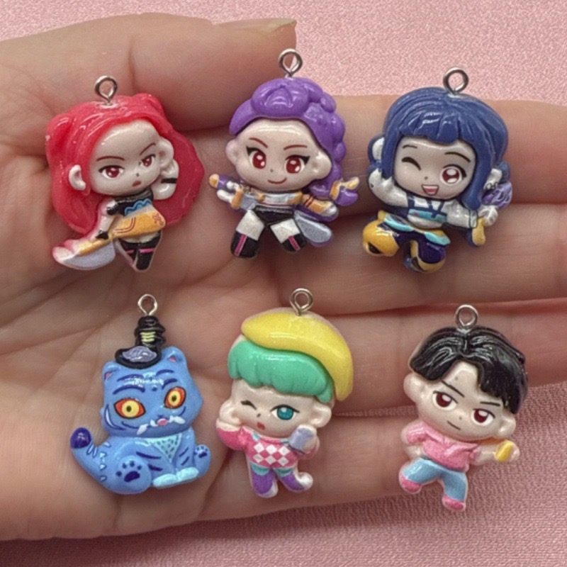 10pcs resin cartoon pendant, D - Jewelry Making Accessories 评论和价格