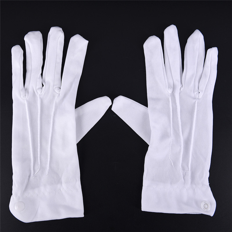 1Pair White Formal Gloves Men  - Jewelry Making Gloves 评论和价格