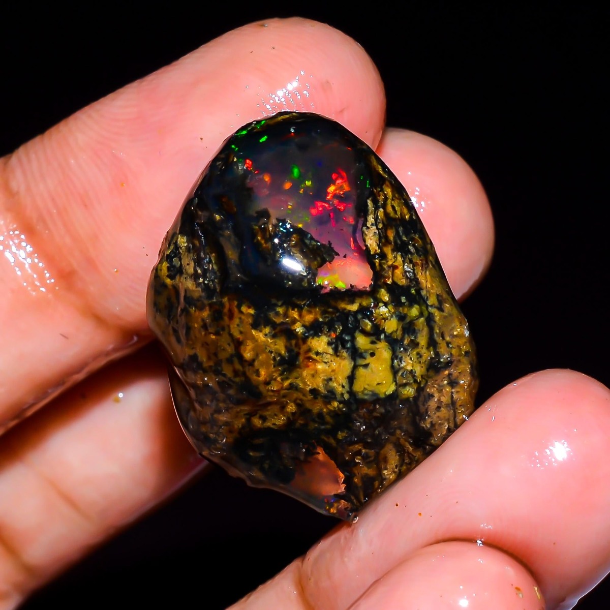 Natural Ethiopian Welo Opal Ro - Jewelry Making Raw Materials 评论和价格