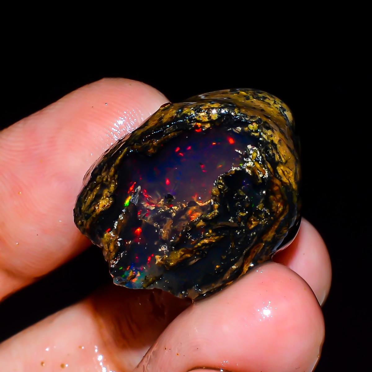 Natural Ethiopian Welo Opal Ro - Jewelry Making Raw Materials 评论和价格
