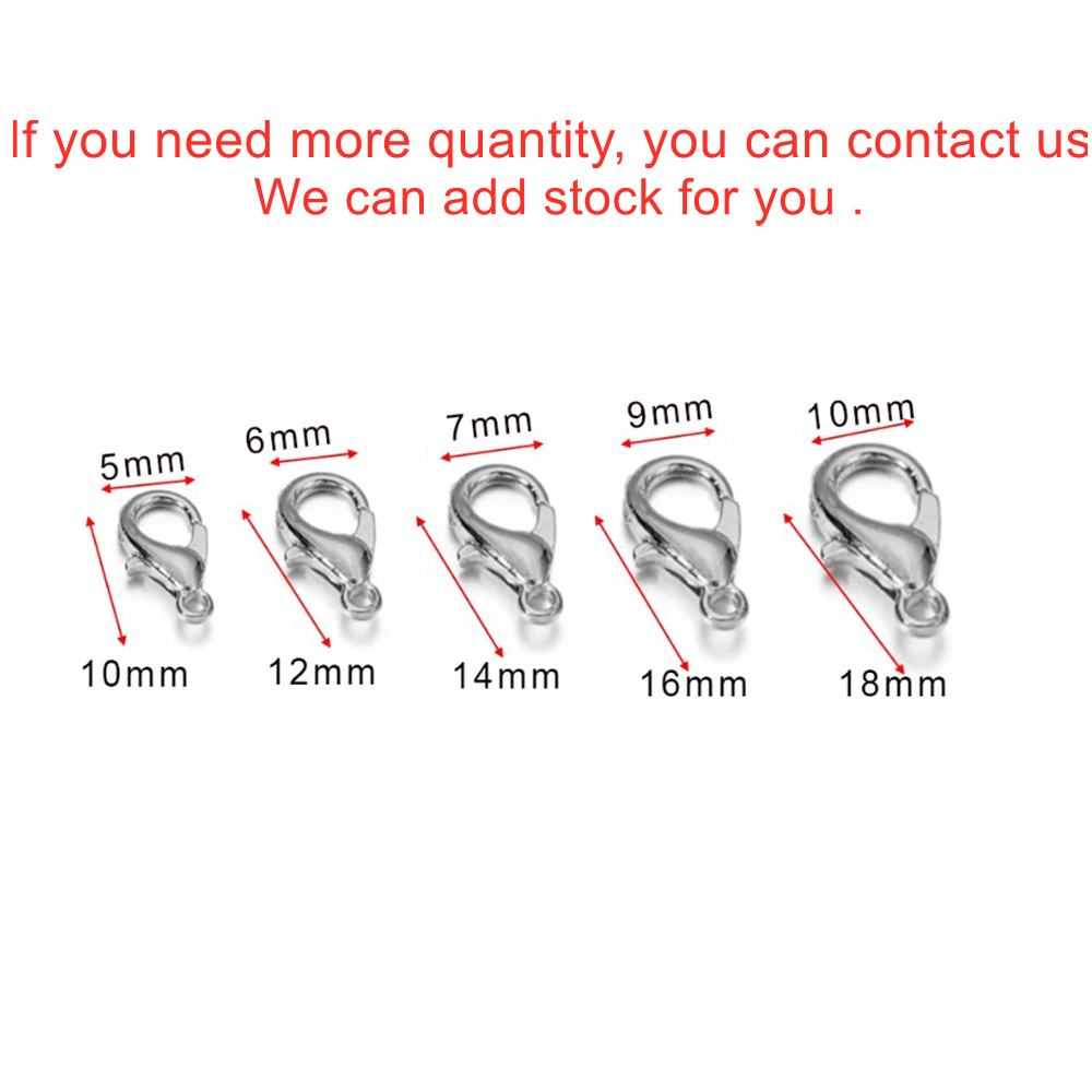 10pcs Multiple Size Lobster Cl - Jewelry Making Supplies Wholesale 评论和价格