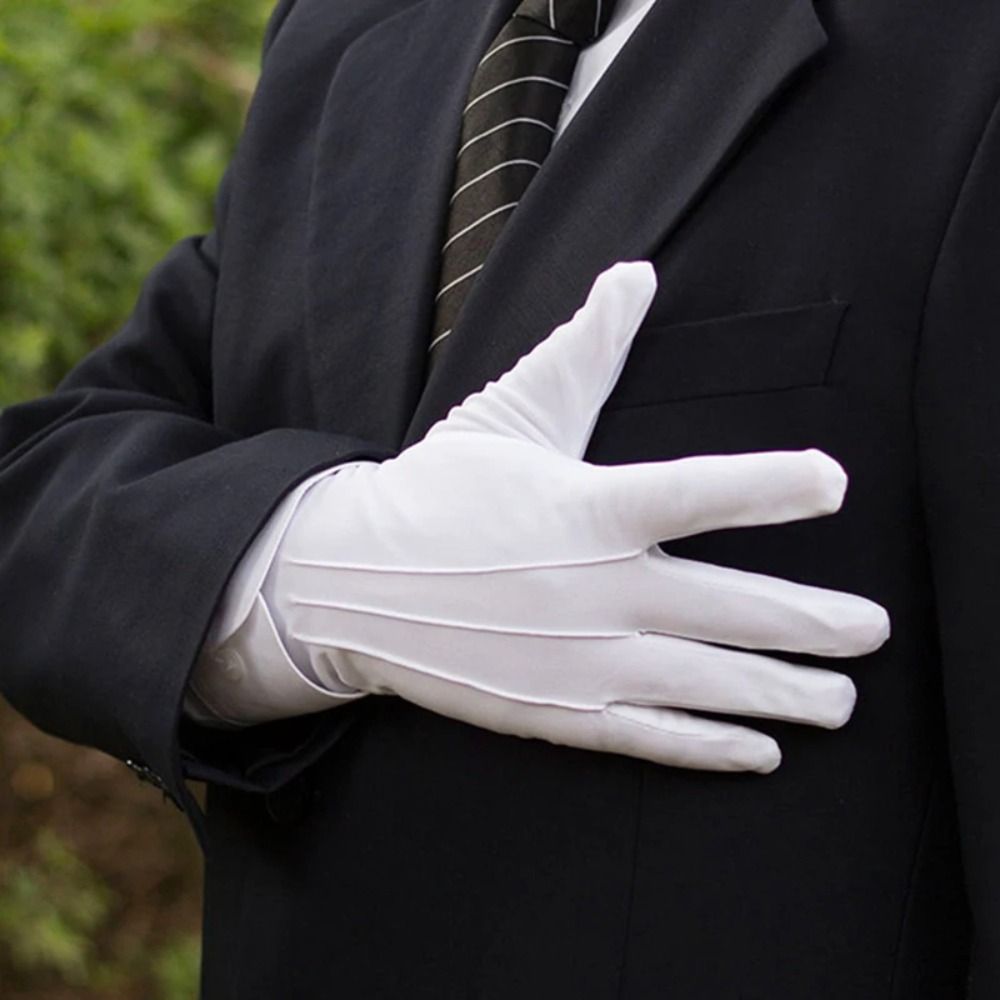Soft White Cotton Gloves Thin  - Jewelry Making Gloves 评论和价格