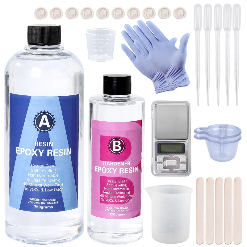 Epoxy Resin Kit Crystal Clear  - Jewelry Making Gloves 评论和价格