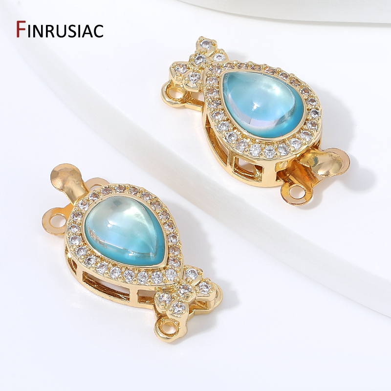 18K Gold Plated Brass Pear Opa - Jewelry Making Designs 评论和价格