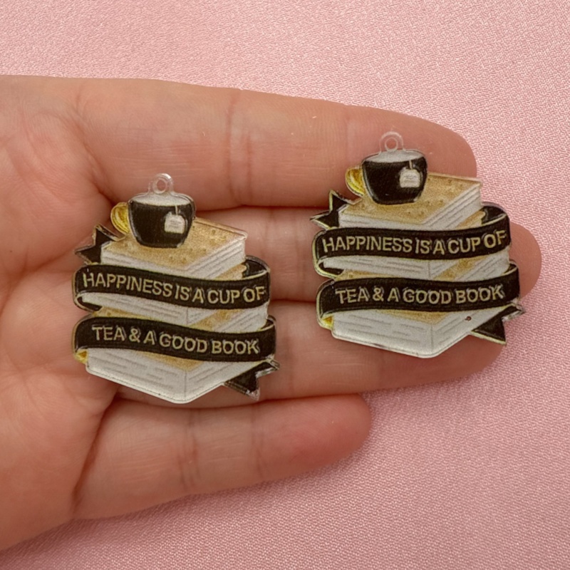 10pcs acrylic book coffee quot - Jewelry Making Guide Book 评论和价格