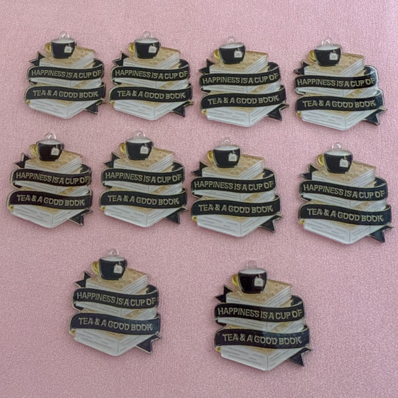 10pcs acrylic book coffee quot - Jewelry Making Guide Book 评论和价格