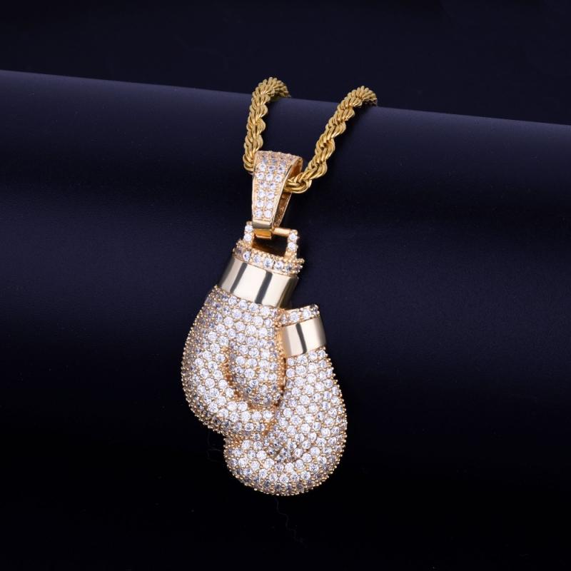 Hip Hop Bling Iced Cubic Zirco - Jewelry Making Gloves 评论和价格