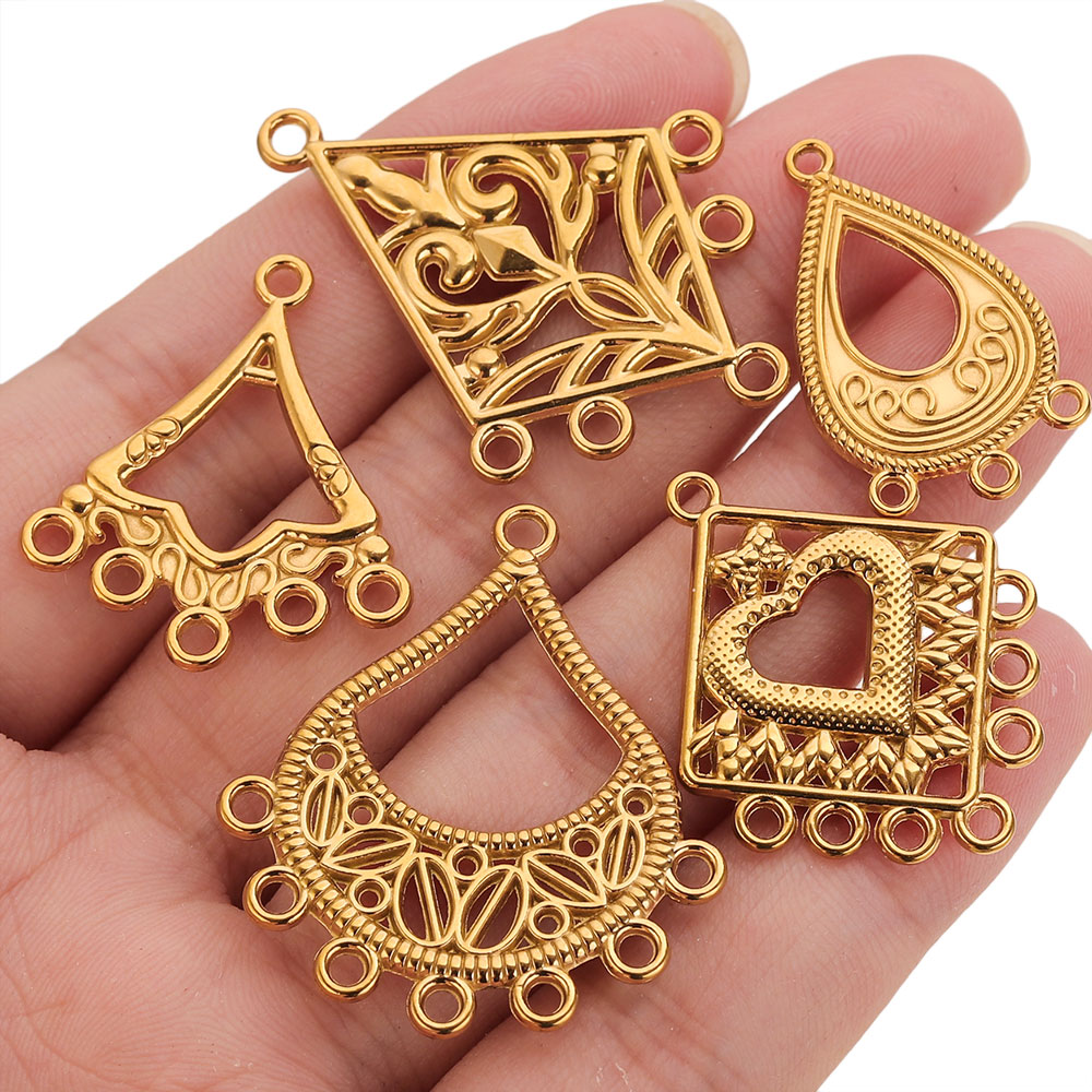 5pcs Stainless Steel Earring C - Jewelry Making Supplies Wholesale 评论和价格