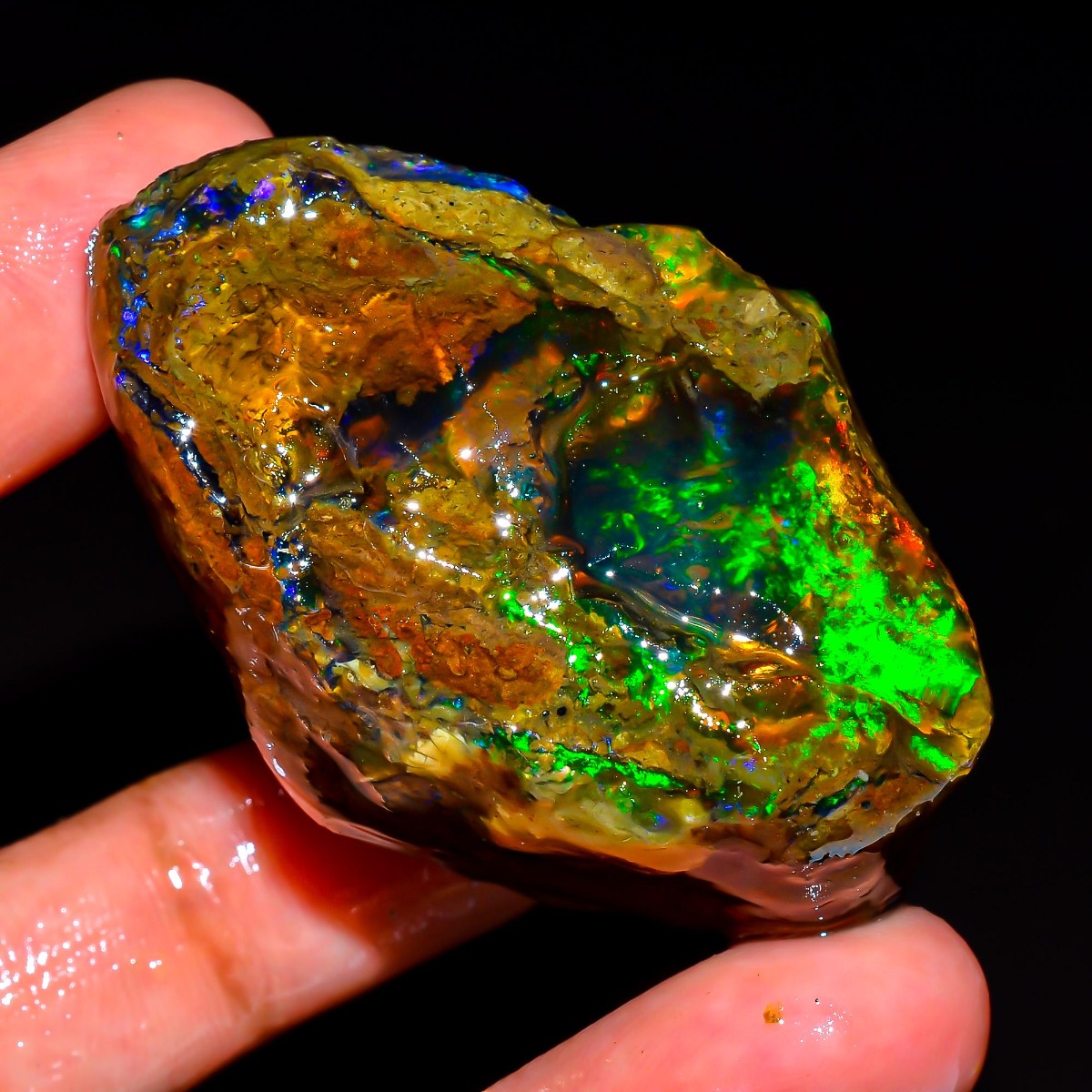 AAA+ Ethiopian Welo Opal 25-80 - Jewelry Making Raw Materials 评论和价格