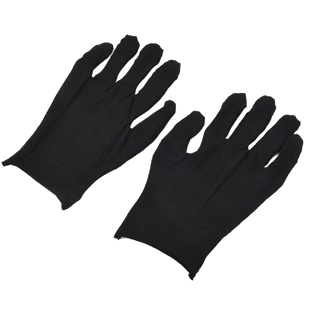 12 Pairs Black Cotton Gloves S - Jewelry Making Gloves 评论和价格