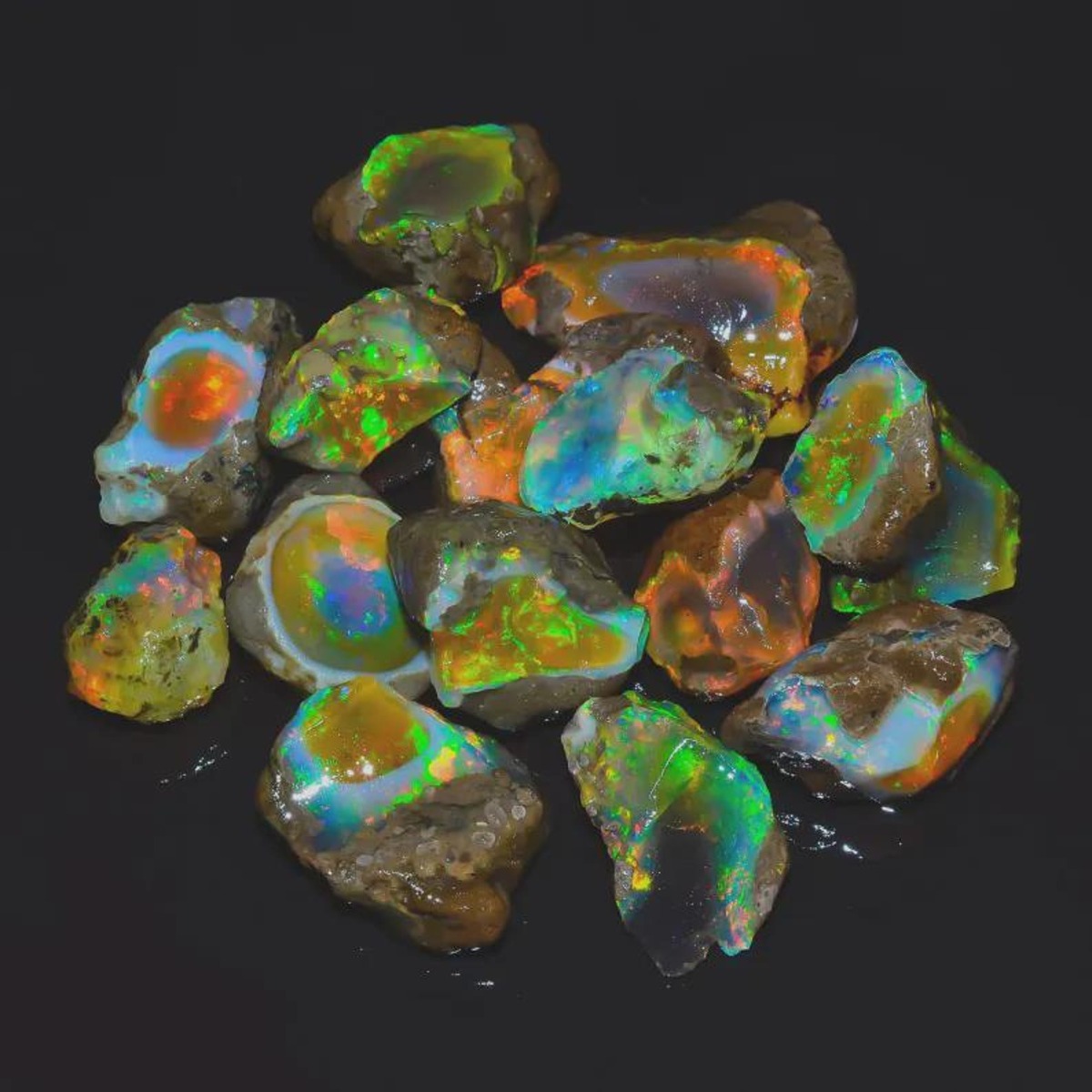 25-80CT Genuine Ethiopian Welo - Jewelry Making Raw Materials 评论和价格