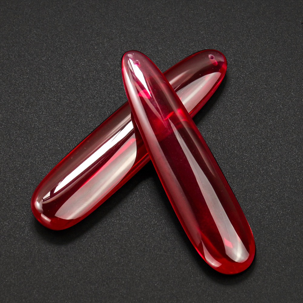 1PC Synthetic Red Corundum Rub - Jewelry Making Raw Materials 评论和价格