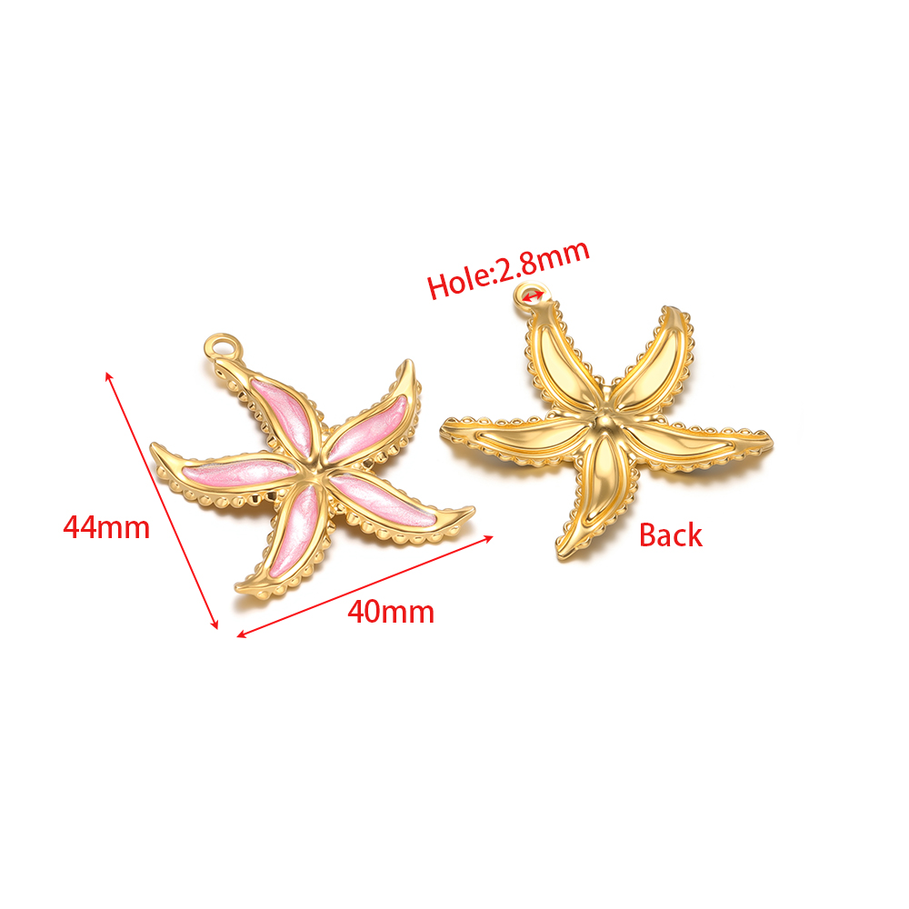 4pcs Stainless Steel Enamel St - Jewelry Making Supplies Wholesale 评论和价格