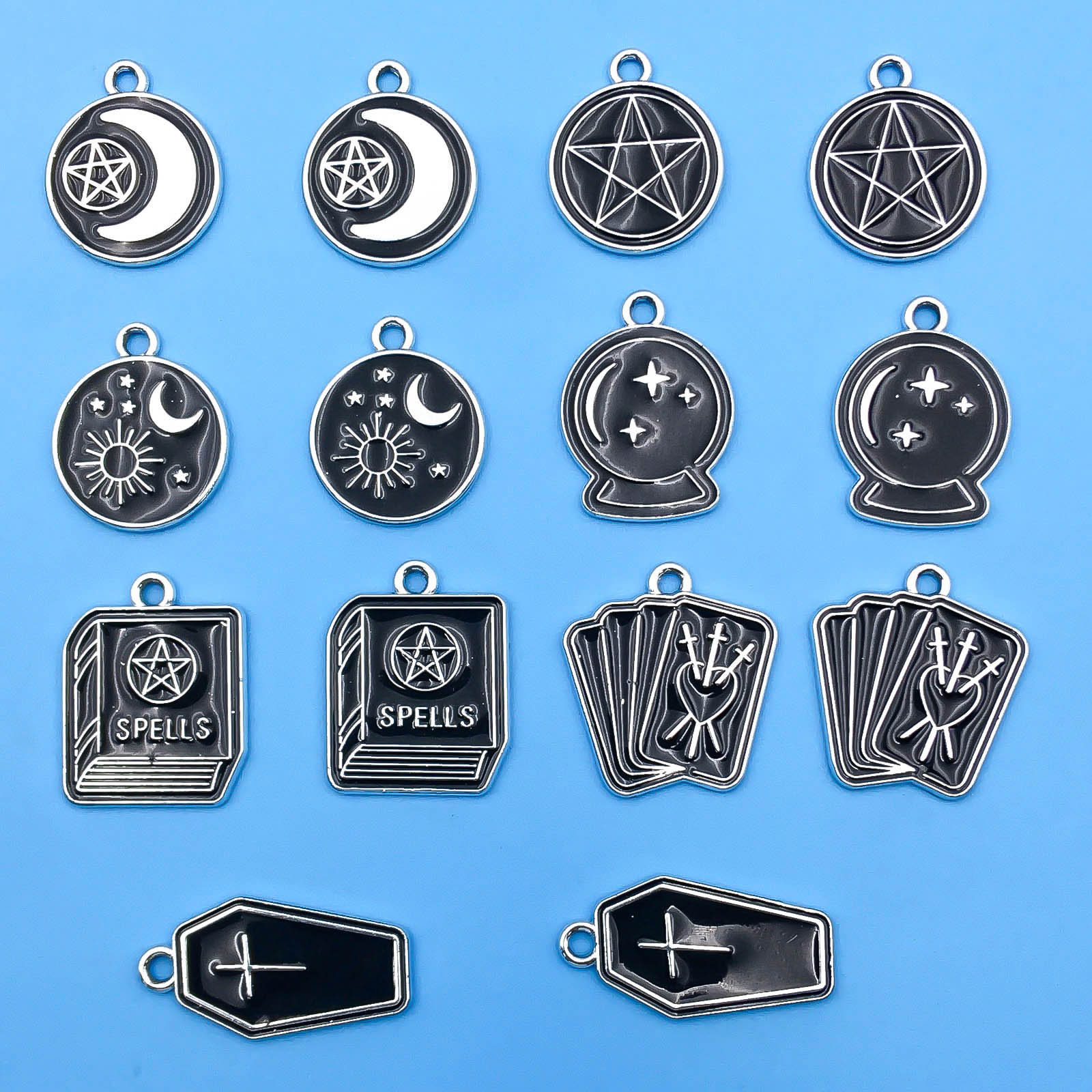 10/14pcs/pack Moon Star Cross  - Jewelry Making Guide Book 评论和价格
