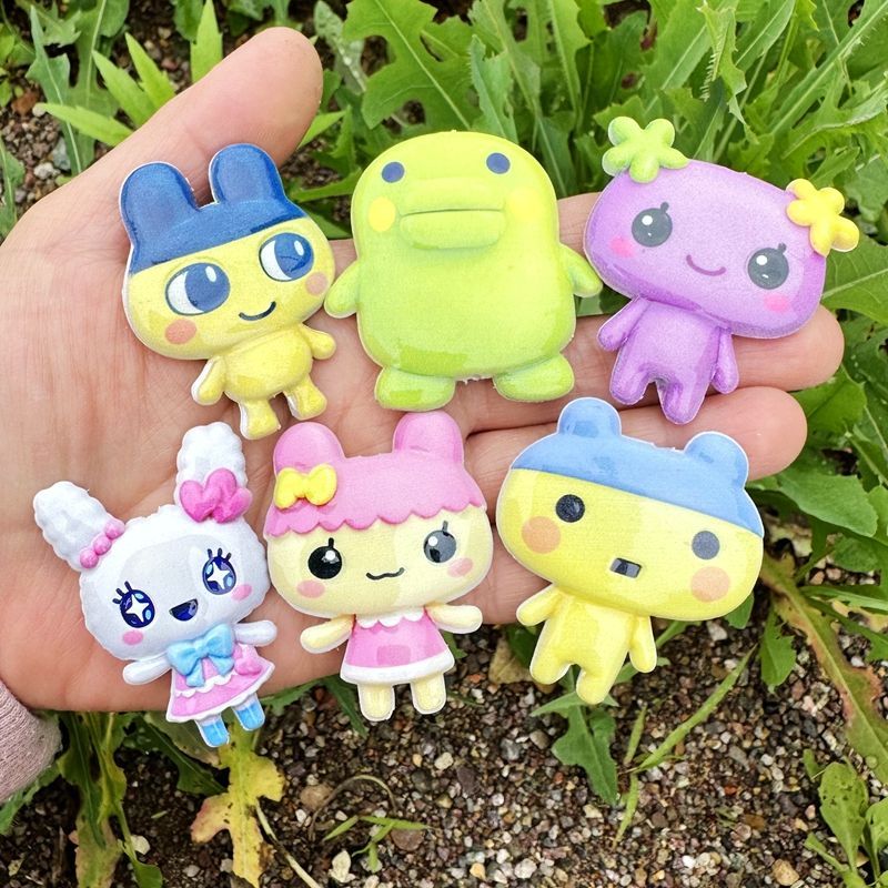 45mm Cartoon Tamagotchi double - Jewelry Making Accessories 评论和价格