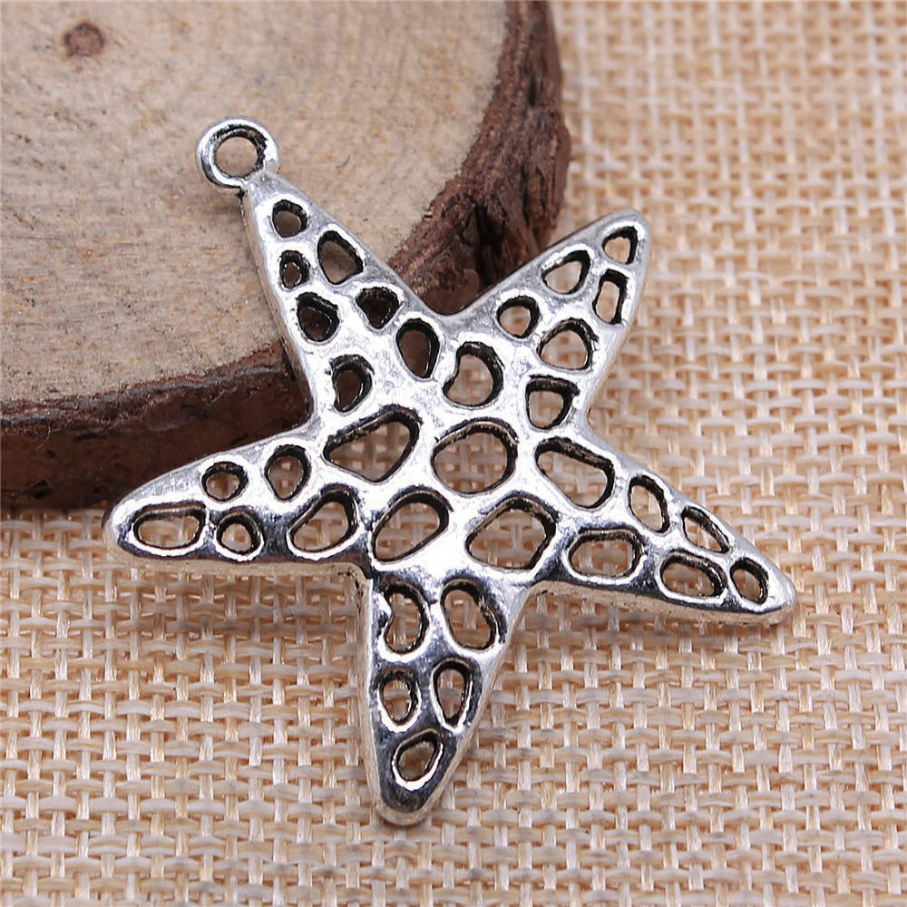 4pcs/lot Starfish Charms For J - Jewelry Making For Couples 评论和价格