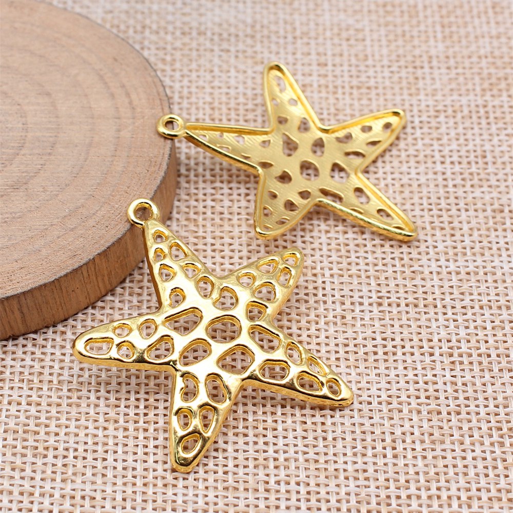 4pcs/lot Starfish Charms For J - Jewelry Making For Couples 评论和价格