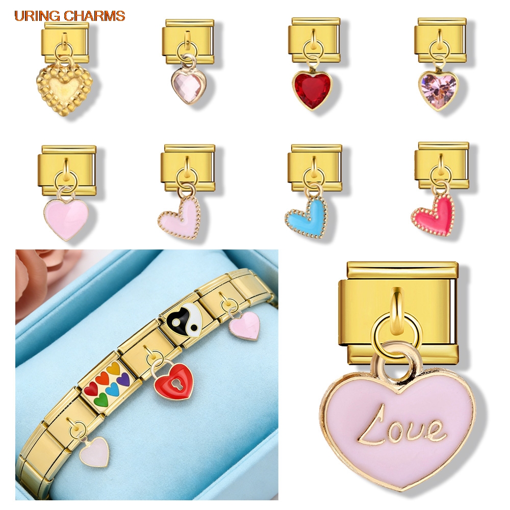 URING Elastic Charm Gold Color - Jewelry Making For Couples 评论和价格