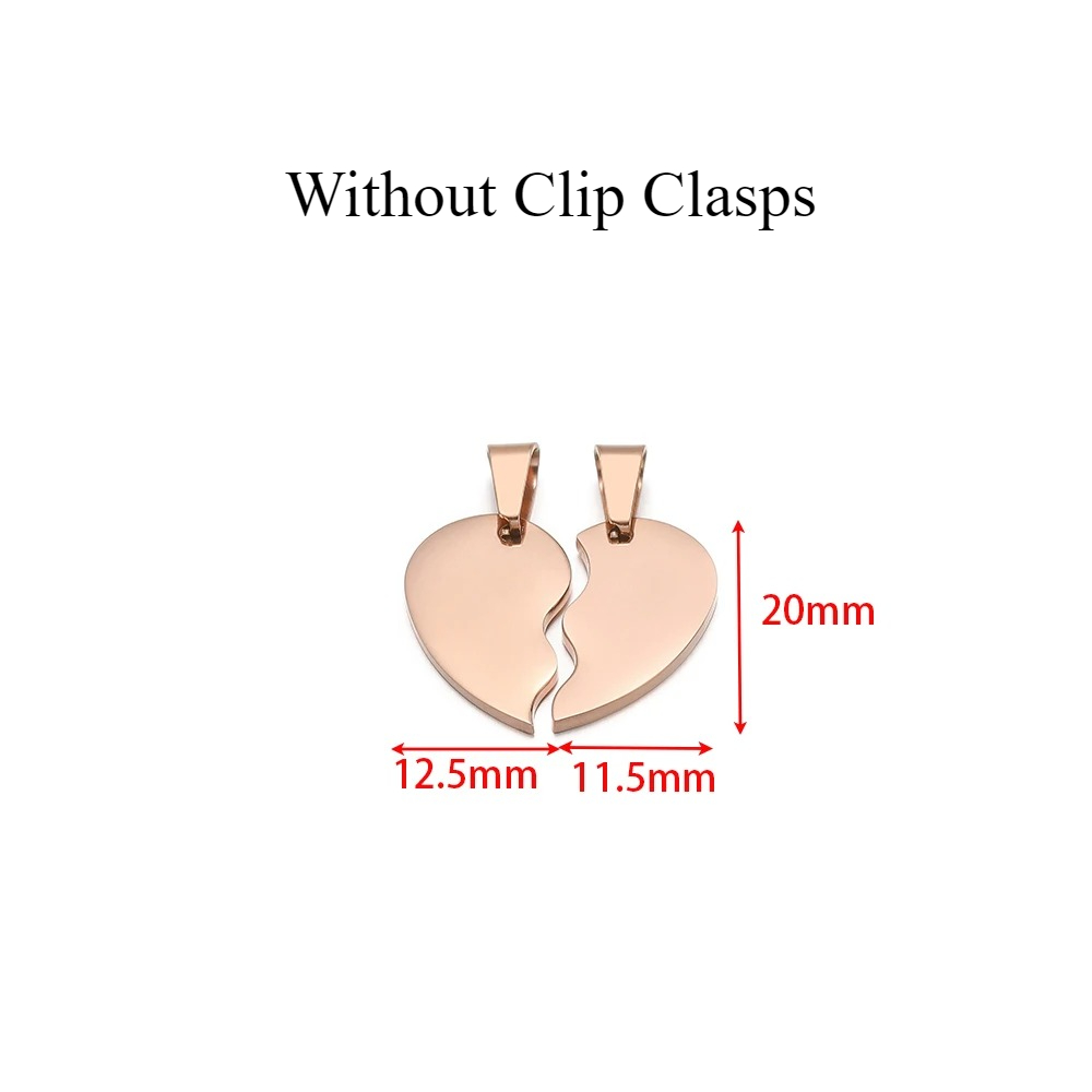 2Pcs/set Stainless Steel Gold  - Jewelry Making For Couples 评论和价格