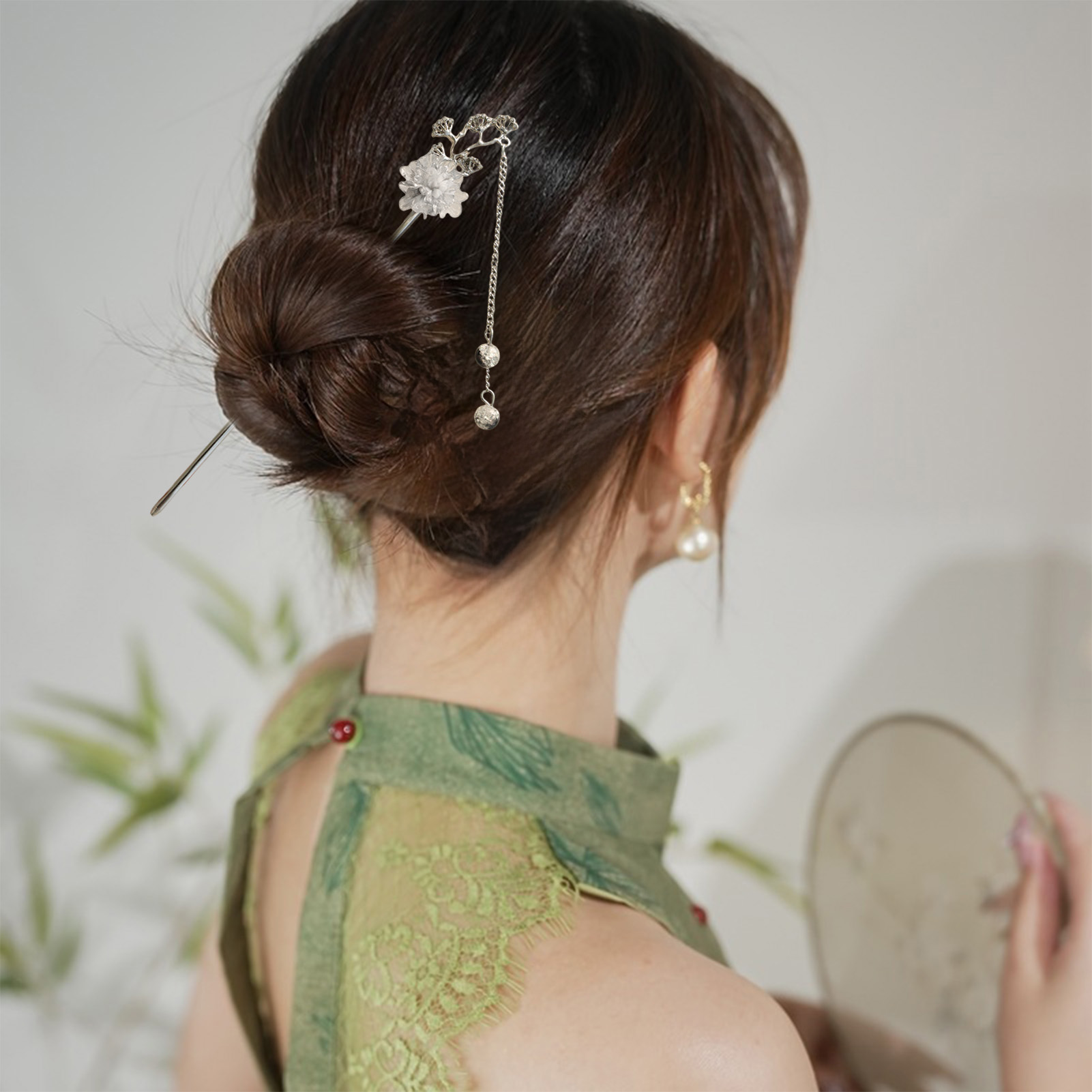 Elegant Flower Hair Sticks For - Jewelry Making Accessories 评论和价格