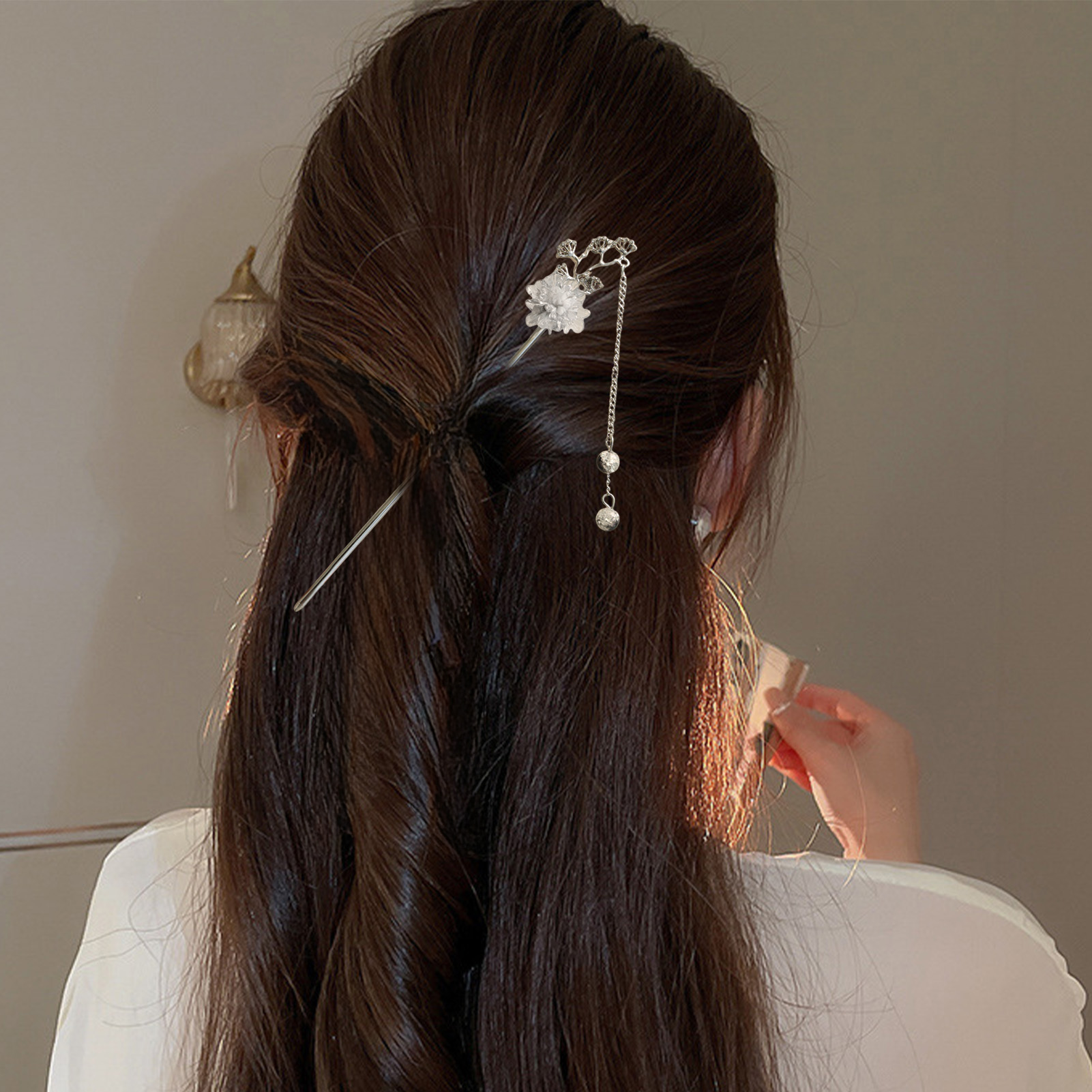 Elegant Flower Hair Sticks For - Jewelry Making Accessories 评论和价格